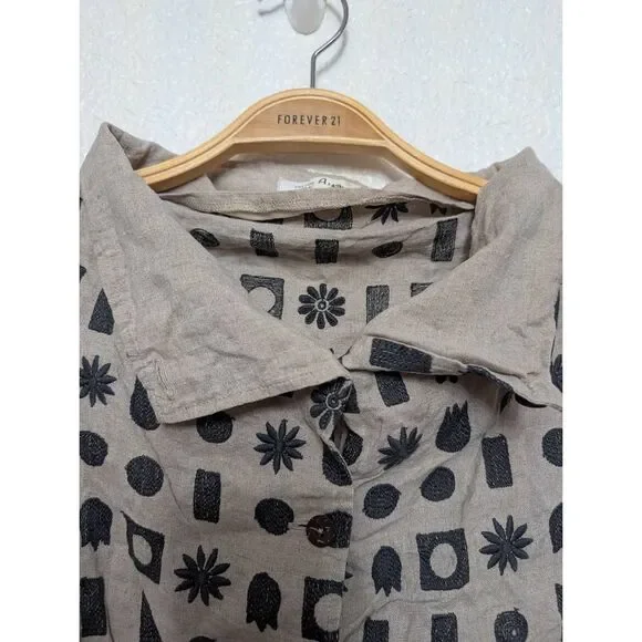 Cotton house Aya button down top - Picture 2 of 8